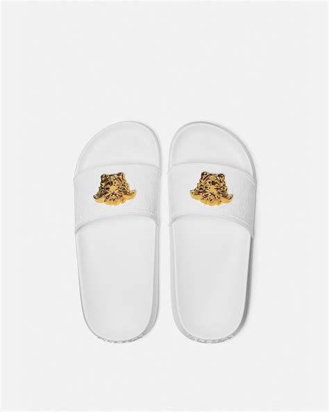 versace white sides|Versace slides for women.